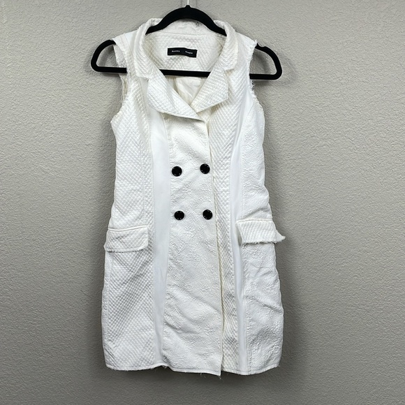 Proenza Schouler Textured Double Breasted Sleeveless Blazer Dress Sz 2 - Picture 2 of 15